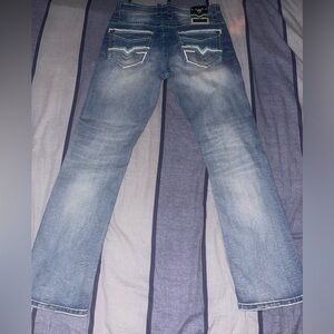 Platini teal boot cut jeans